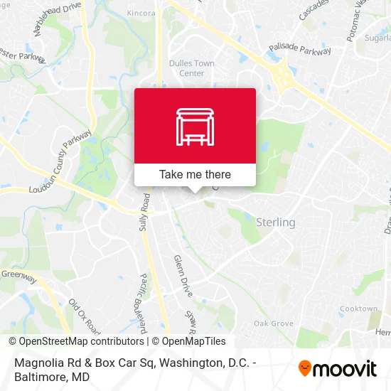 Magnolia Rd & Box Car Sq map