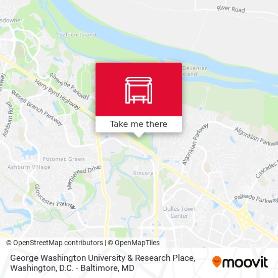 George Washington University & Research Place map