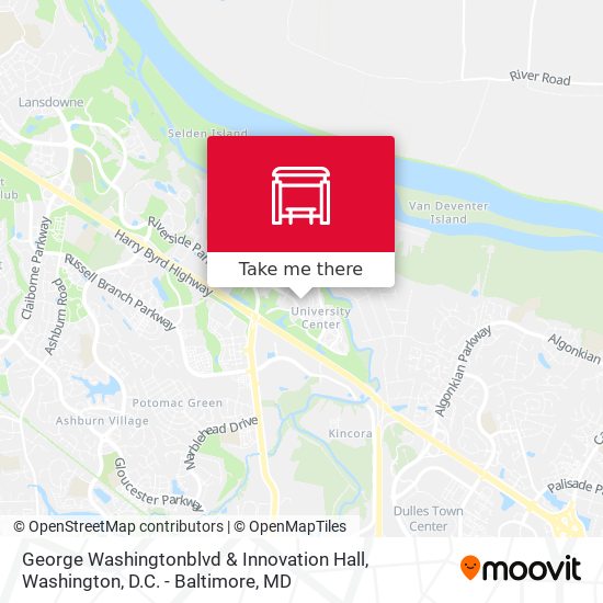 George Washingtonblvd & Innovation Hall map