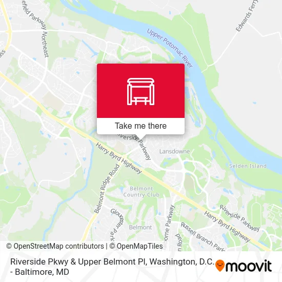 Riverside Pkwy & Upper Belmont Pl map