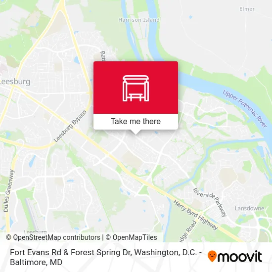Fort Evans Rd & Forest Spring Dr map