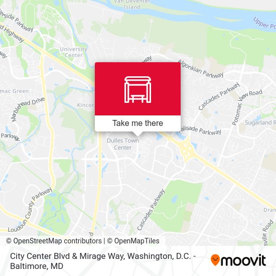 City Center Blvd & Mirage Way map