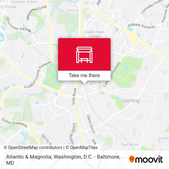 Atlantic & Magnolia map