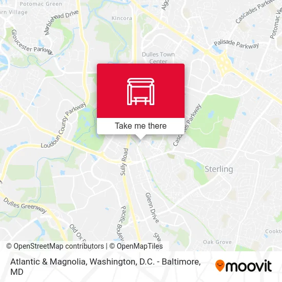 Atlantic & Magnolia map