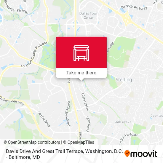 Davis Drive And Great Trail Terrace map