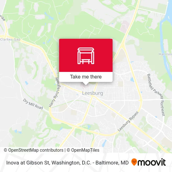 Inova at Gibson St map