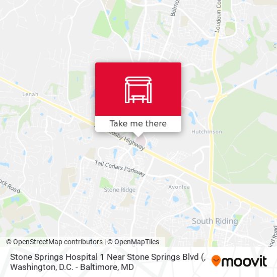 Stone Springs Hospital 1 Near Stone Springs Blvd map