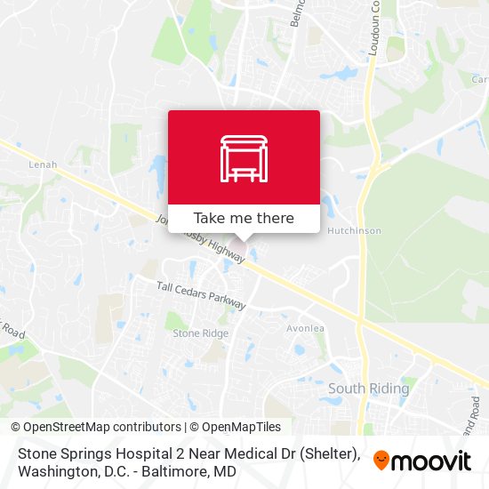 Mapa de Stone Springs Hospital 2 Near Medical Dr (Shelter)