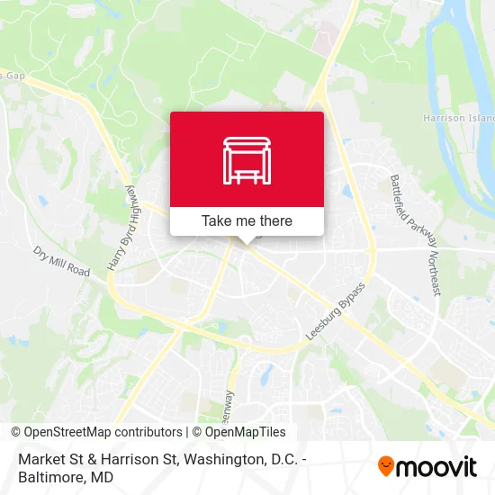 Market St & Harrison St map