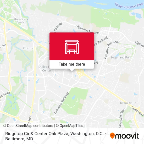 Ridgetop Cir & Center Oak Plaza map