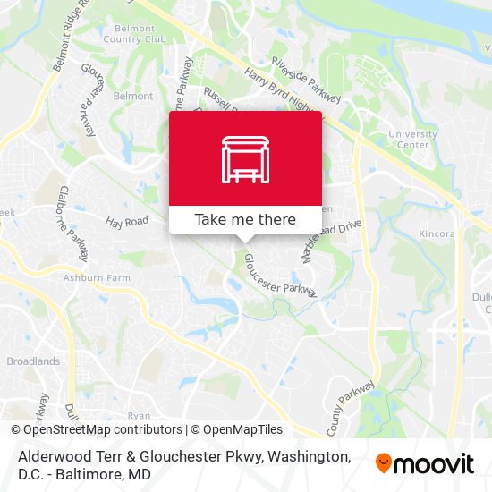 Mapa de Alderwood Terr & Glouchester Pkwy