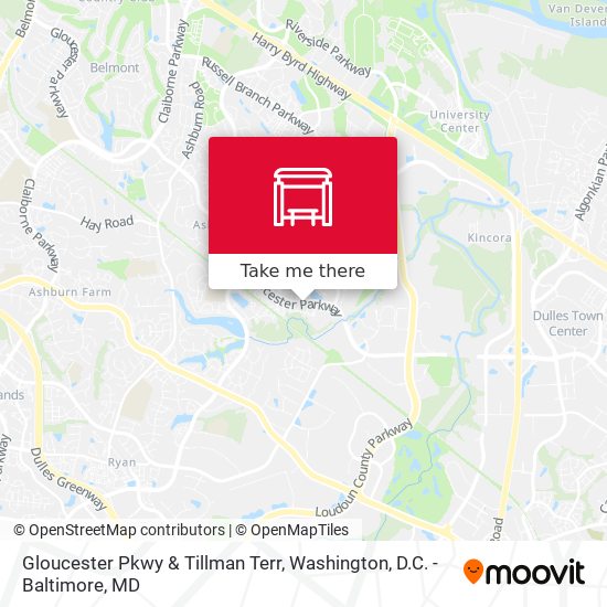 Gloucester Pkwy & Tillman Terr map