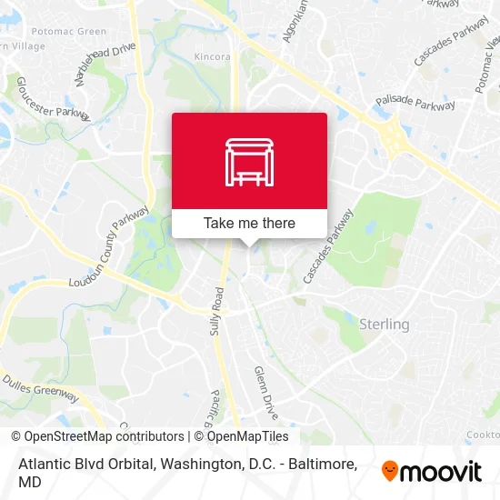 Atlantic Blvd Orbital map