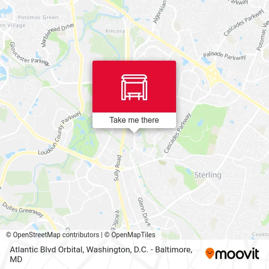 Atlantic Blvd Orbital map