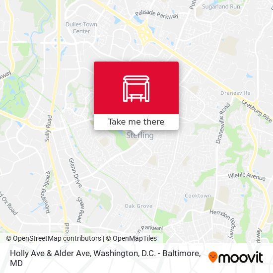 Holly Ave & Alder Ave map