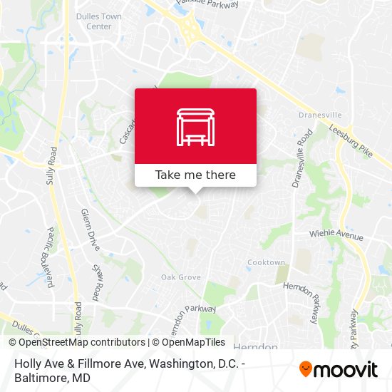 Holly Ave & Fillmore Ave map