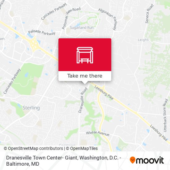 Mapa de Dranesville Town Center- Giant