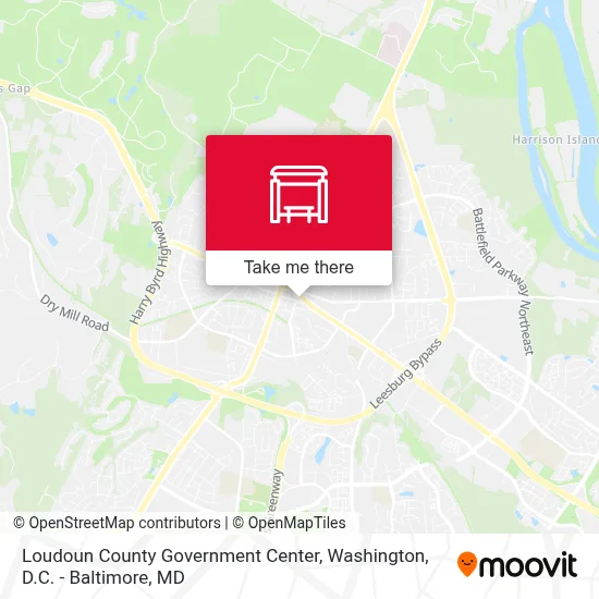 Loudoun County Government Center map
