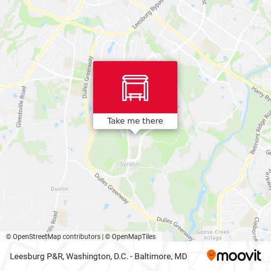 Leesburg P&R map