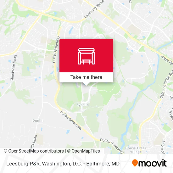 Leesburg P&R map