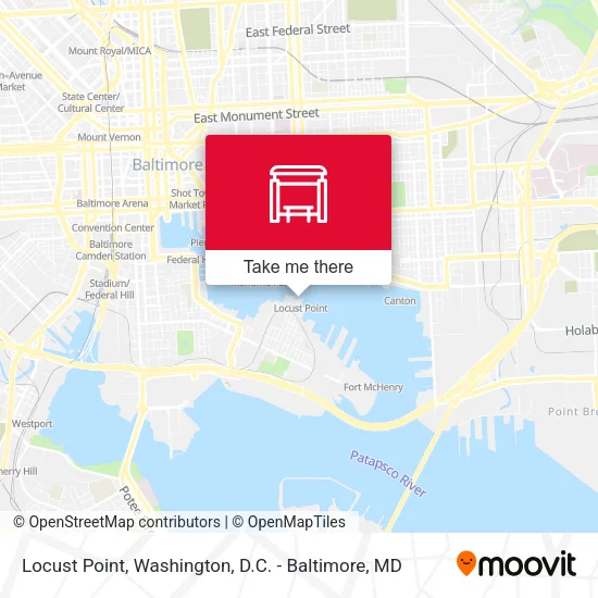 Mapa de Locust Point