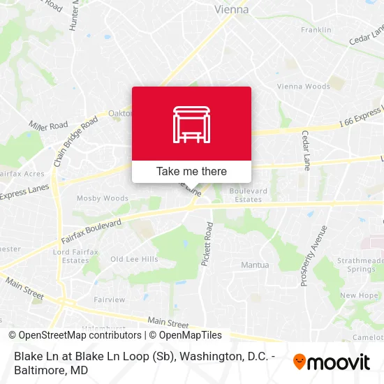 Mapa de Blake Ln at Blake Ln Loop (Sb)
