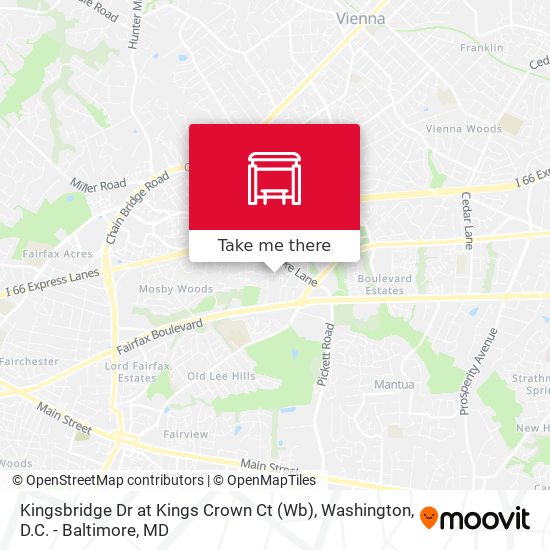 Mapa de Kingsbridge Dr at Kings Crown Ct (Wb)
