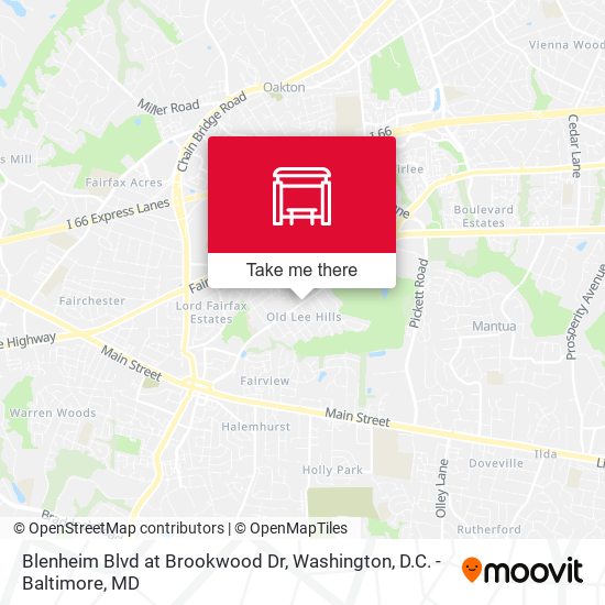 Mapa de Blenheim Blvd at Brookwood Dr