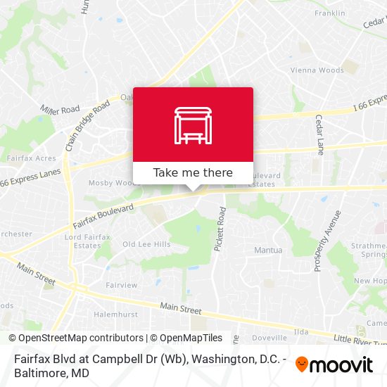 Fairfax Blvd at Campbell Dr (Wb) map