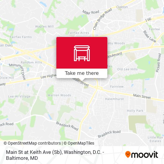 Mapa de Main St at Keith Ave (Sb)