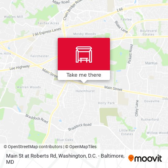 Mapa de Main St at Roberts Rd
