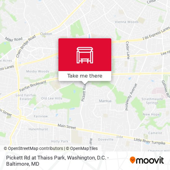 Pickett Rd at Thaiss Park map