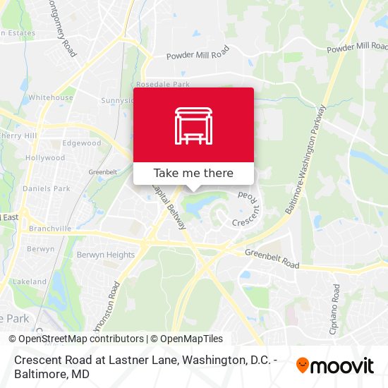 Crescent Road at Lastner Lane map