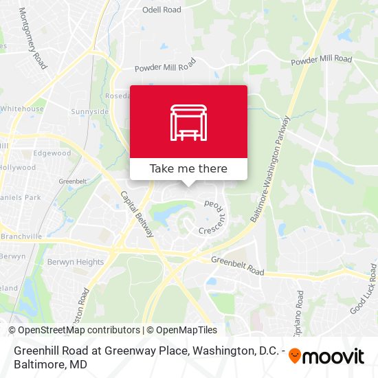 Mapa de Greenhill Road at Greenway Place
