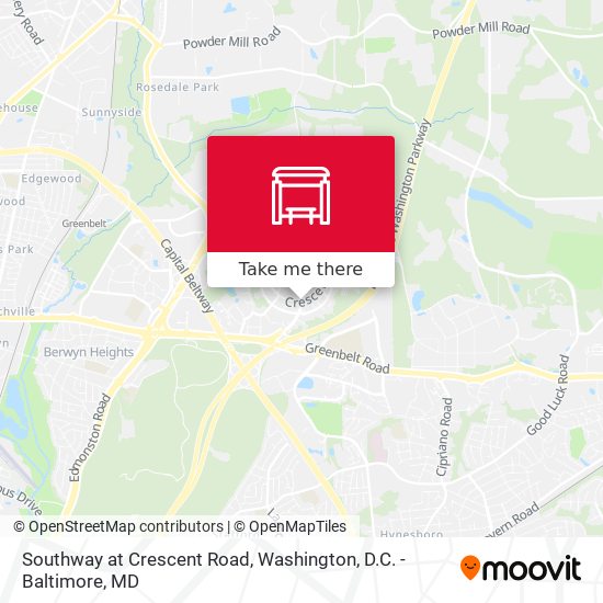 Southway at Crescent Road map