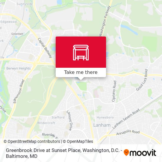 Greenbrook Drive at Sunset Place map