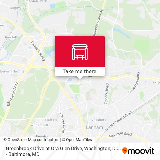 Greenbrook Drive at Ora Glen Drive map