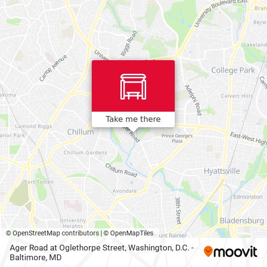 Mapa de Ager Road at Oglethorpe Street