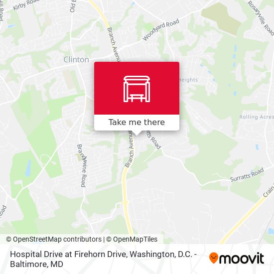 Hospital Drive at Firehorn Drive map
