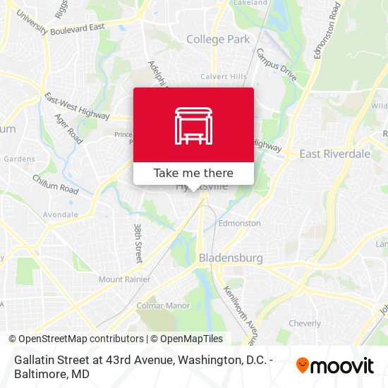 Gallatin Street at 43rd Avenue map