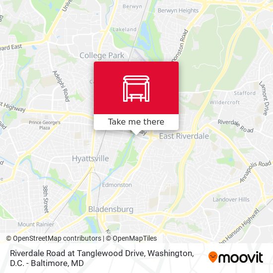 Riverdale Road at Tanglewood Drive map