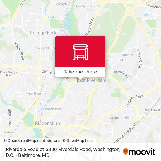 Mapa de Riverdale Road at 5800 Riverdale Road