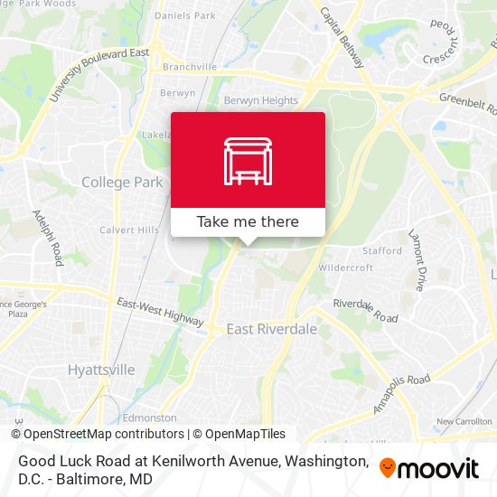 Good Luck Road at Kenilworth Avenue map