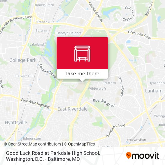 Good Luck Road at Parkdale High School map