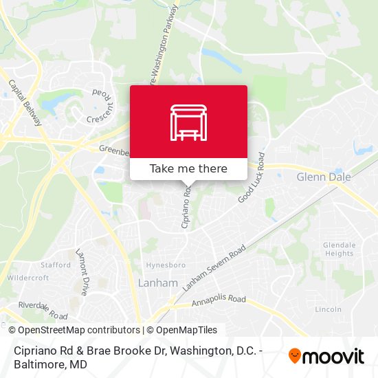 Cipriano Rd & Brae Brooke Dr map