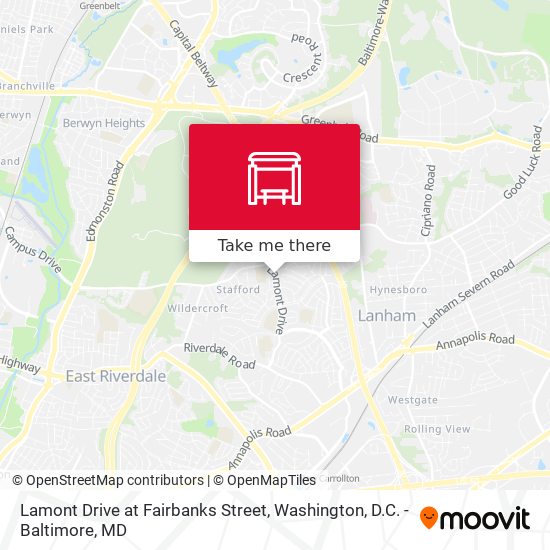Mapa de Lamont Drive at Fairbanks Street