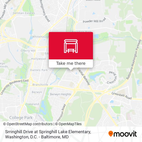 Srringhill Drive at Springhill Lake Elementary map