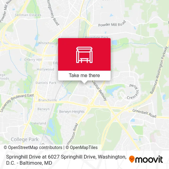 Springhill Drive at 6027 Springhill Drive map
