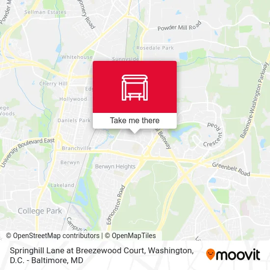 Springhill Lane at Breezewood Court map