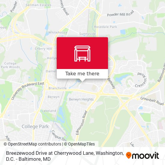 Mapa de Breezewood Drive at Cherrywood Lane